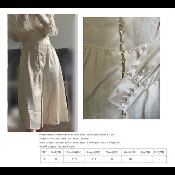 Satin dress midi - Picture 6 of 6